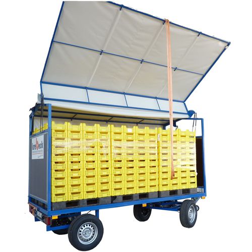 Remolque plataforma - DSA 4016 - A. Krebeck GmbH Stalleinrichtungen und Apparatebau - de 2 ejes / agrícola / 0 t...10 t