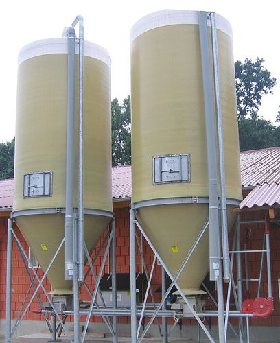 Equipo de alimentación para porcinos - A. Krebeck GmbH Stalleinrichtungen und Apparatebau - de tubos / alimentación seca / con controlador