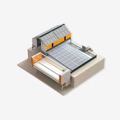 jaula para la cría de pollos de carne estructura de acero inoxidable - Big Dutchman