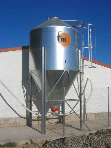 Silo para cereales - Fm Grupo - para la alimentación animal / de acero / redondo
