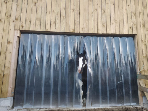 Puerta de granero - LAN series - IDS Agri - de lamas / de PVC / aislada