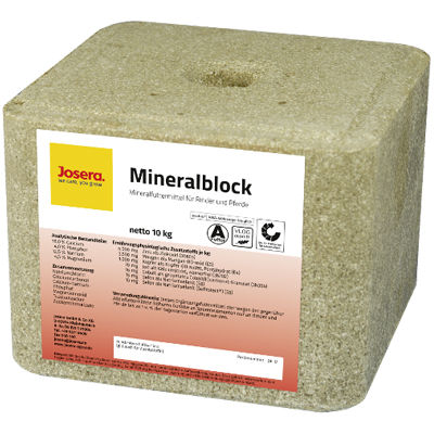 Piedra de sal para bovinos - Mineralblock - JOSERA Tierernährung - con sal / con oligoelementos
