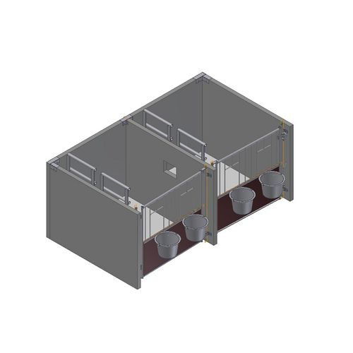 Sistema de alojamiento para la ganadería - Skiold - para terneros / individual / de interior