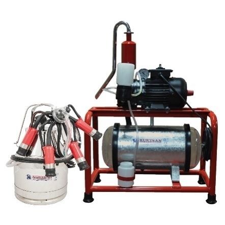 Ordeñadora para vacas - KM04100 - Kurtsan Tarim End. Mak. San. ve Tic. Ltd. Sti. - 1 / con motor eléctrico / estacionaria