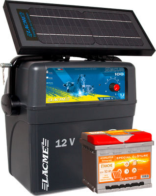 Electrificador alimentado por batería - Secur Solis - LACME - de energía solar / portátil