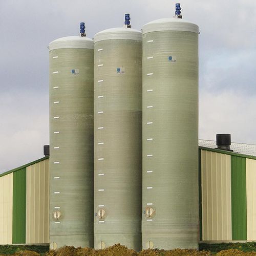 Silo para cereales - PML	 - M.I.P. NV - Mertens Industrial Products - para la alimentación animal / de fibra de vidrio / redondo