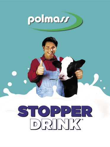 Complemento alimenticio para animales - Stopper Drink® - Polmass S.A. - para terneros / de vitaminas / de minerales