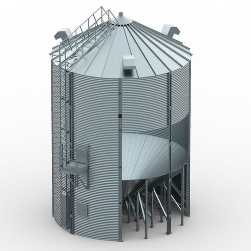 Silo para cereales - SPLW series - POLnet Sp. z o.o. i Wspólnicy - de acero / de fondo plano / ondulado