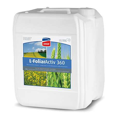 Fertilizante mineral - L-FoliarActiv 360 - Przedsiebiorstwo ARKOP Sp. z o.o. - NPK / líquido / para aplicación foliar