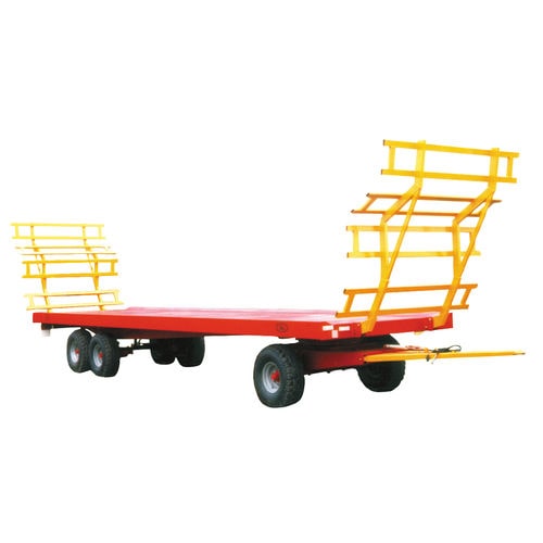 Remolque plataforma - VPP 10036 - SATENE SAS - de 3 ejes / agrícola / para balas