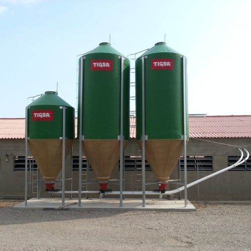 Silo de poliéster - Silos poliester - TIGSA - para la alimentación animal / de fondo cónico / modular