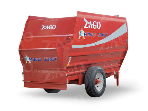 Mezclador de tornillo horizontal - King series - ZAGO S.R.L. - de arrastre / de descarga frontal / de 2 tornillos