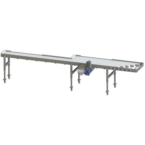 Transportador para fruta - CSPLIT - A & B Packing Equipment, Inc. - para verdura / de banda / móvil