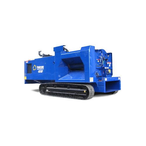 Trituradora de ramas autopropulsada - 4810F  - Peterson Pacific Corp. - con motor térmico / de orugas / para corteza de árbol