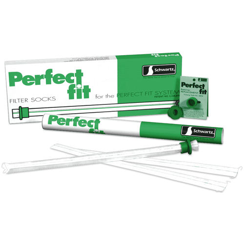 Filtro para leche de acero inoxidable - PERFECT-FIT® series - Schwartz Manufacturing Company - manguito / blanco