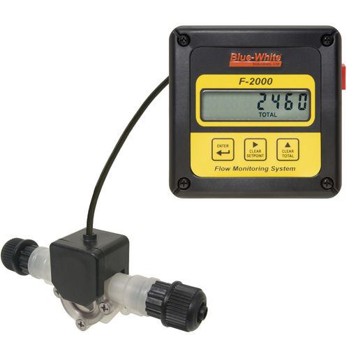 Caudalímetro de irrigación - MICRO-FLO - Blue-White Industries - con sistema de monitoreo