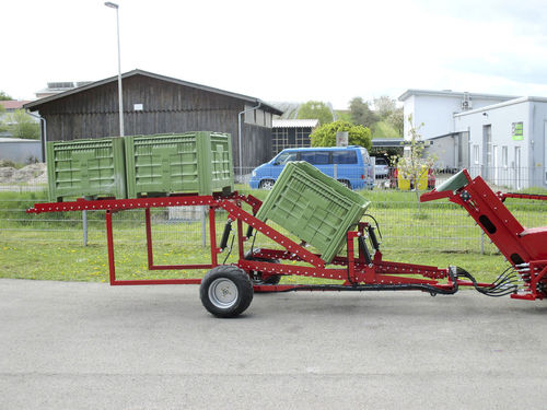 Remolque caja de aluminio - FEUCHT Obsttechnik GmbH - remolcado / de 1 eje / de recolección