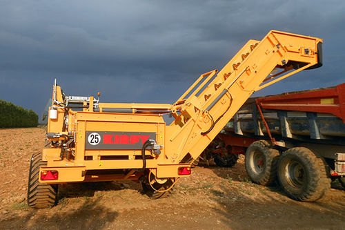 Recogedora de piedras para tractor - RDL 15-25 - KIRPY - descarga en remolque / descarga al suelo