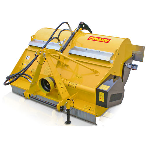 Trituradora de eje horizontal de martillos - Alba Series - Omarv srl - de toma de fuerza / con rotor pick-up / con contenedor