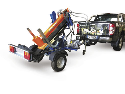 Cortadora de troncos con motor de gasolina - PRO 19 BIG SB ROAD - Balfor - vertical / con ruedas / de arrastre