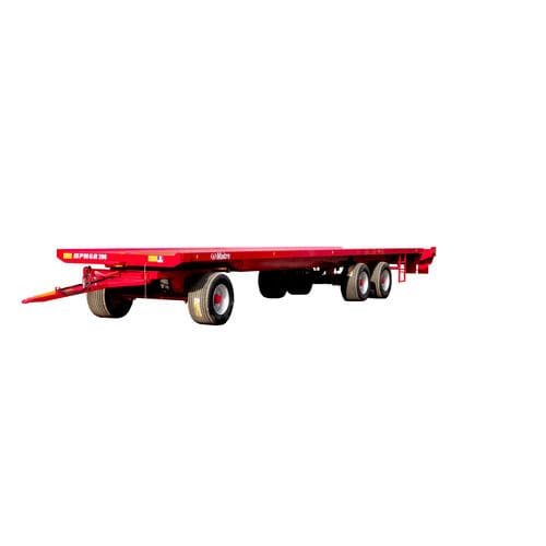 Remolque plataforma - PM6R series - Chalvignac - de 3 ejes / para forraje / 20 toneladas