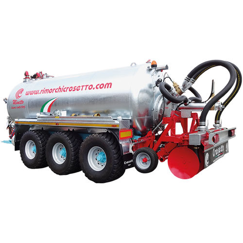 Cisterna de purín de 3 ejes - MB200 TRIDEM M22 - Crosetto srl - de arrastre
