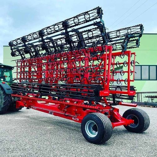 Cultivador de arrastre - PLANO MP series - Dante Macchine - plegable / con rodillo / de dientes flexibles
