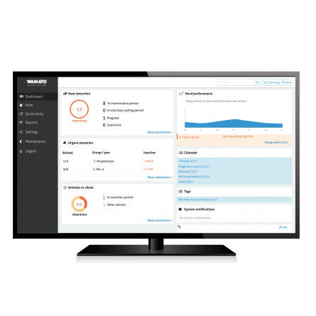 Software de gestión - TRACHQ™ - Waikato Milking Systems NZ Ltd. - de control / para rebaño / para granja lechera