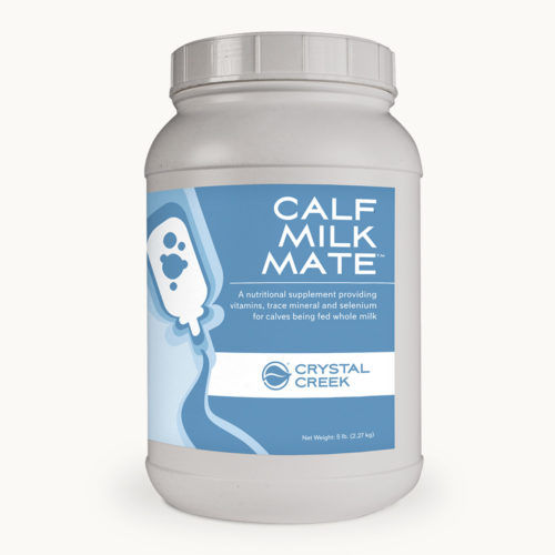 Complemento alimenticio para animales - CALF MILK MATE™ - Crystal Creek, Inc. - para terneros / de minerales / de vitaminas