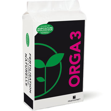 Fertilizante orgánico - ORGA 3 - FRAYSSINET - NPK / en gránulos / en polvo