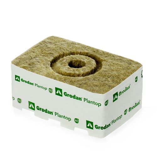 Sustrato lana mineral - Plantop - GRODAN - cepellón prensado / poroso
