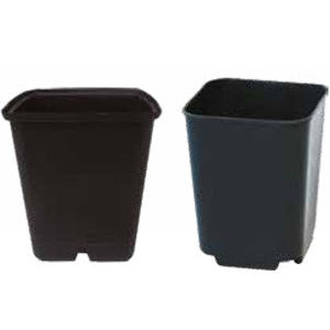 Maceta de plástico - UKR Series - Cetin Elektro Plastik A.S. - cuadrada / negra / marrón