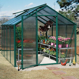Invernadero monocapilla - CULTIVATOR PREMIER™ - Nexus Corporation - de jardinería / de vidrio / estructura de aluminio