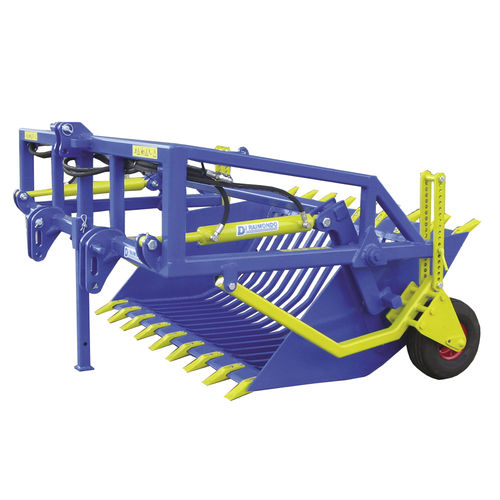 Recogedora de piedras para tractor - DUPLEX series - DI RAIMONDO - descarga al suelo