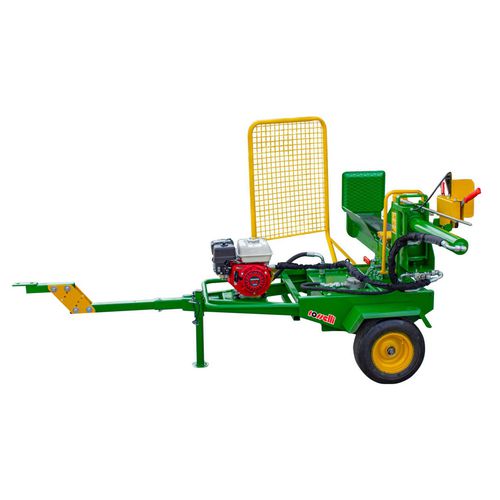 Cortadora de troncos con motor diésel - Dual MSC - ROSSELLI Snc Officine Meccaniche - vertical / de arrastre