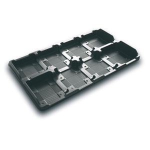Bandeja de transporte de plástico - 91057 - C0208 - Amp Recycling - rectangular / reciclable
