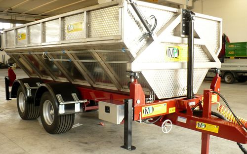 Remolque volquete - MP International Srl - basculante / de 2 ejes / vitícola