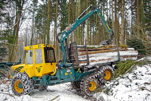 Autocargador forestal combinado - 805F KOMBI SHORT - HSM Hohenloher Spezial-Maschinenbau - compacto