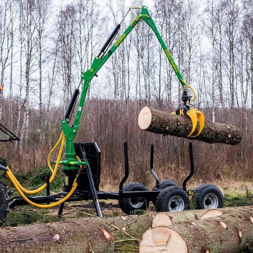 Remolque autocargable - 21-SV60/GL47 - Kellfri AB - de 2 ejes / forestal / 6 toneladas
