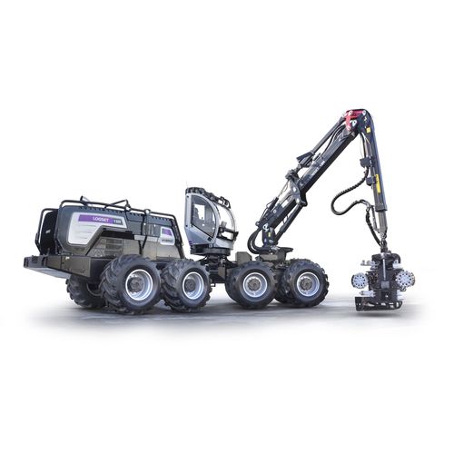 Procesadora forestal con neumáticos - 12H GTE Hybrid - Logset Oy - 8x8 / híbrida