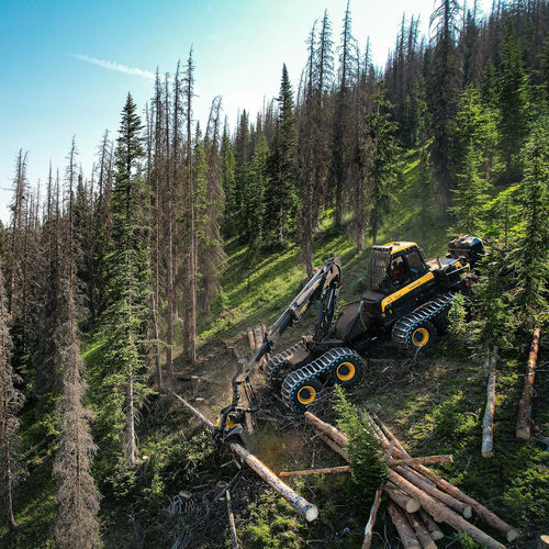 Cabrestante forestal mecánico - Ponsse AB - montado en tractor