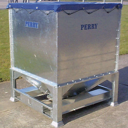 Silo para cereales - Tote  - Perry Engineering Services Ltd. - de metal / con tolva / cuadrado