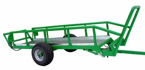 Remolque plataforma - RB-6000 - PADAGAS - de 1 eje / para balas / 1 tonelada