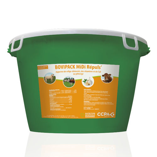 Cubo de sal para bovinos - Bovipack MiDi Répuls’ - deltavit - para óvidos / con oligoelementos / con vitaminas