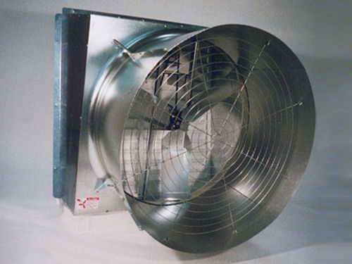 Ventilador para instalación agrícola - choretime - de circulación de aire / de pared / de acero galvanizado