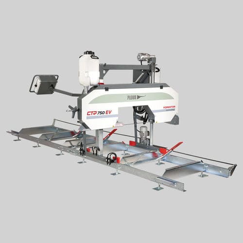 Aserradero de cinta - CTR 750 EV - pilous - horizontal / estacionario / con transportador de cinta