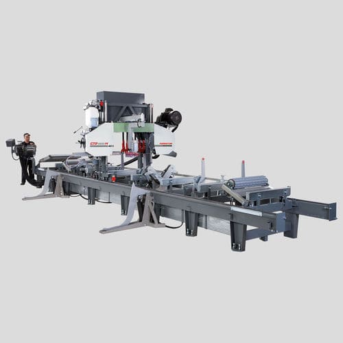 Aserradero de cinta - CTR 1000 H / 40 LX - pilous - horizontal / estacionario / con transportador de cinta