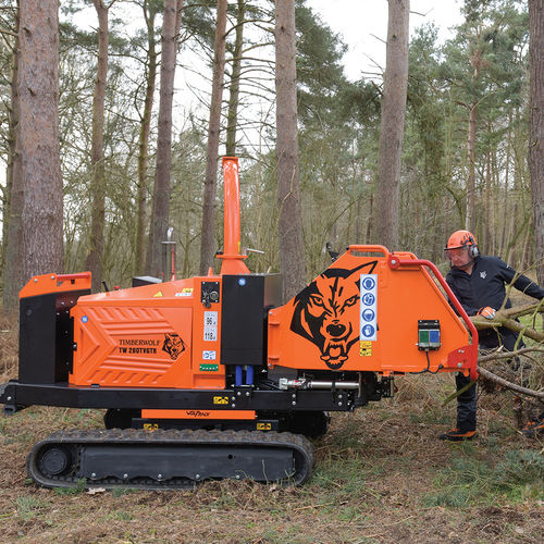 Trituradora de ramas autopropulsada - TW 280TVGTR - Timberwolf - con motor diésel / con fuente de alimentación hidráulica