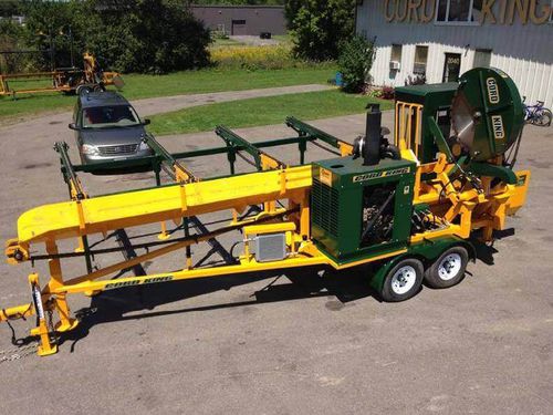 Combinado sierra-rajadora con sierra circular - CS23-40 - cordking - con transportador de cinta / de arrastre / con motor diésel