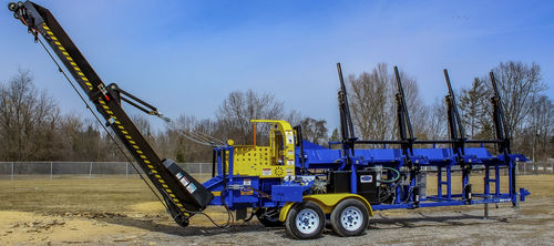Combinado sierra-rajadora con sierra circular - SC-16 - dyna-products - con transportador de cinta / con motor diésel
